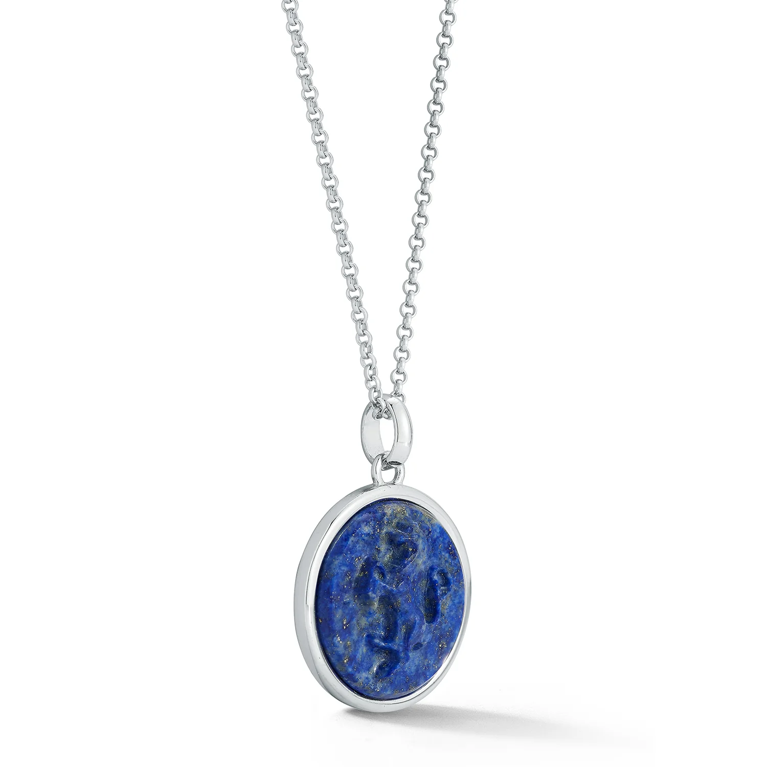 Stallion Carved Lapis Necklace - Image 5